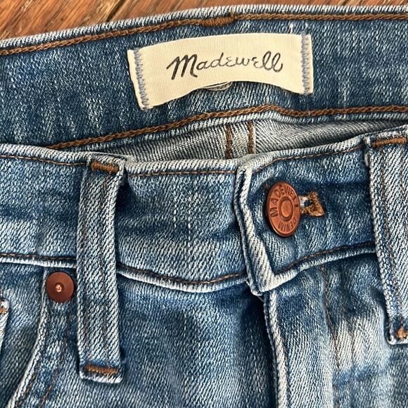 Madewell 9” High-Rise Skinny Jeans Distressed Destroyed women’s size 26 - Picture 7 of 12